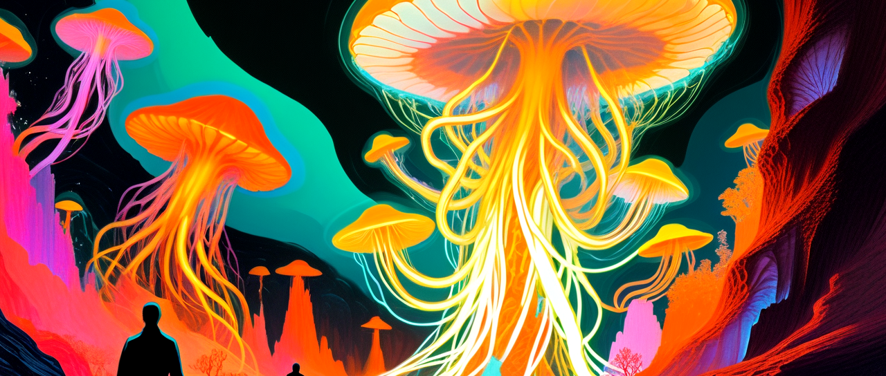 Bioluminescent landscape